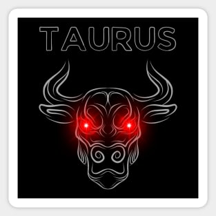 Taurus | Evil Red Eyed Bull Sticker